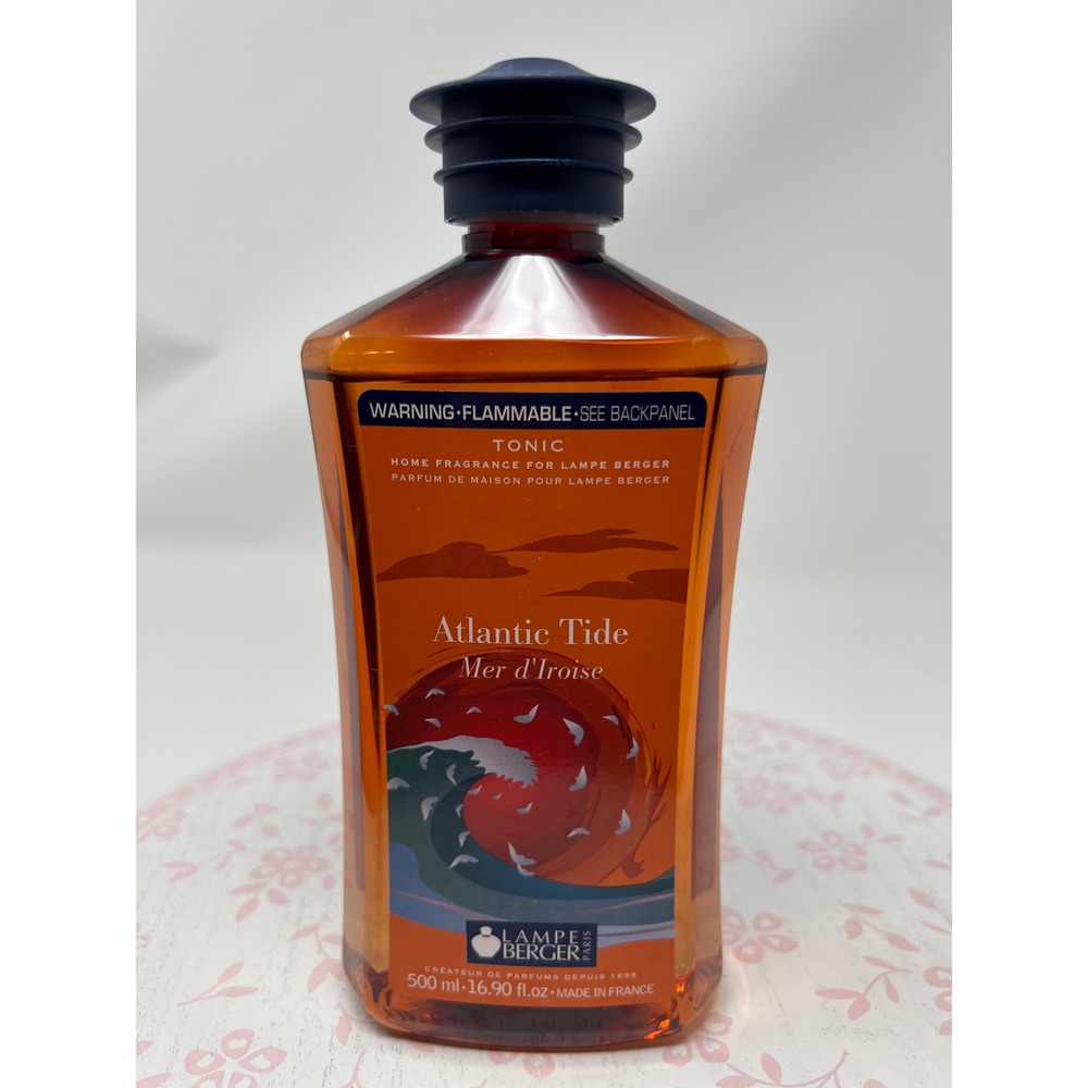 LAMPE BERGER Atlantic Tide Home Fragrance Lamp Oil 500ml Orange Exp 11/04 New